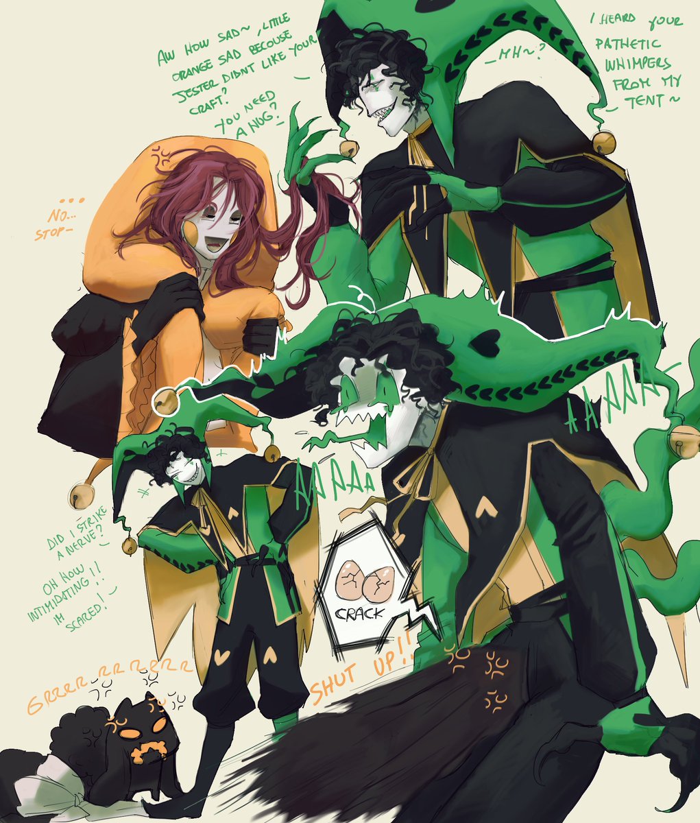 kemkemchiu's tweet photo. Another interaction of Mimi and Harleyquin-
#octfc #tfc #tfcfanart #harleyquin #thefreakcircus #Harleyquin #TFC https://t.co/3d6nITOY9H