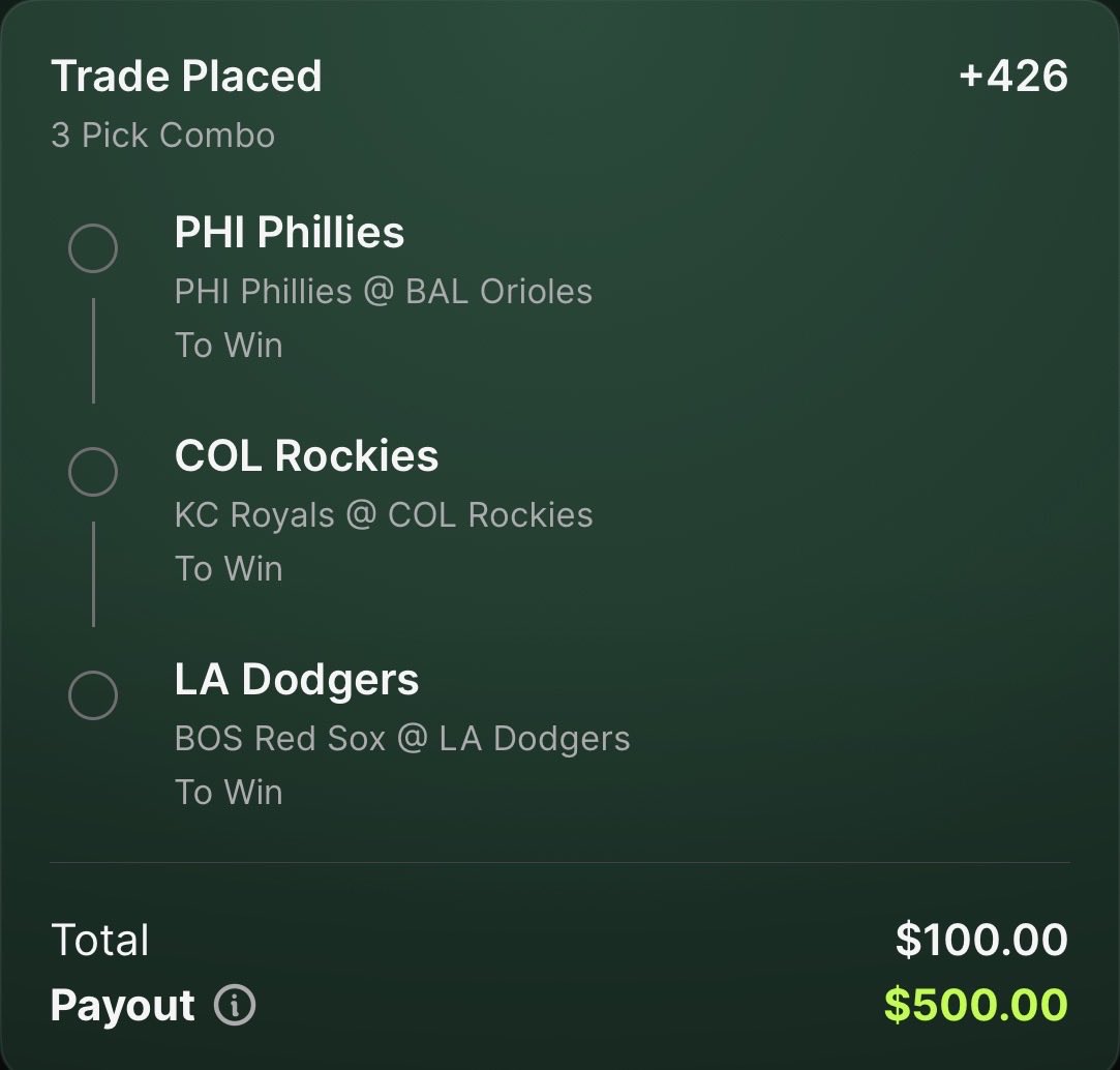 degendenking's tweet photo. POTD MLB 3 LEGGER

+500

@DKSports https://t.co/oIMEPLjvSe