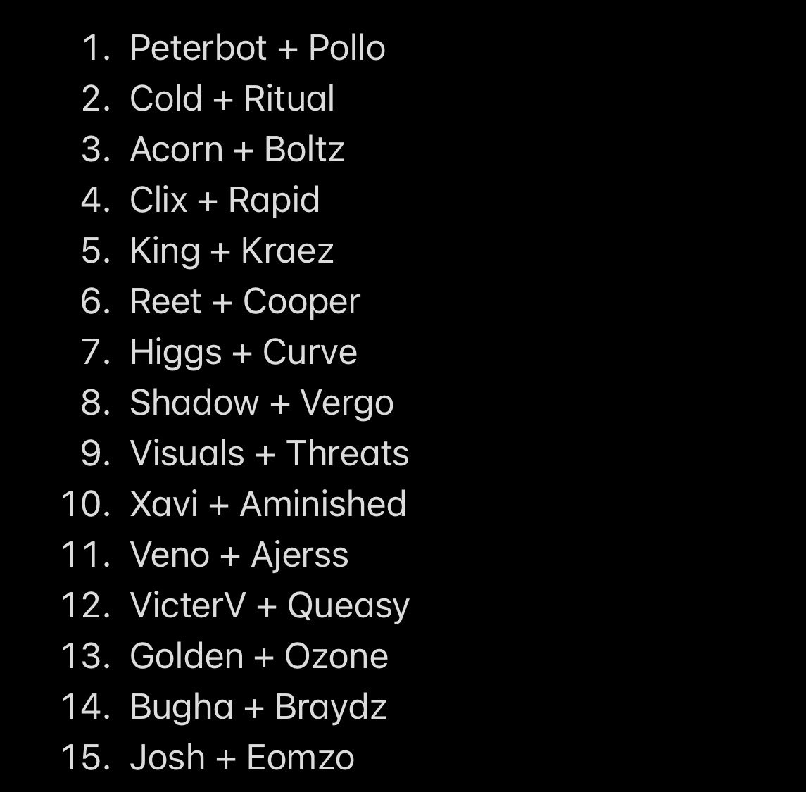 npcTikkledFn's tweet photo. NAC Grand Finals Predictions

I have a feeling this could be the best grands of all time… top 8 teams all have a real shot to win it. https://t.co/aQc0HmBsFb
