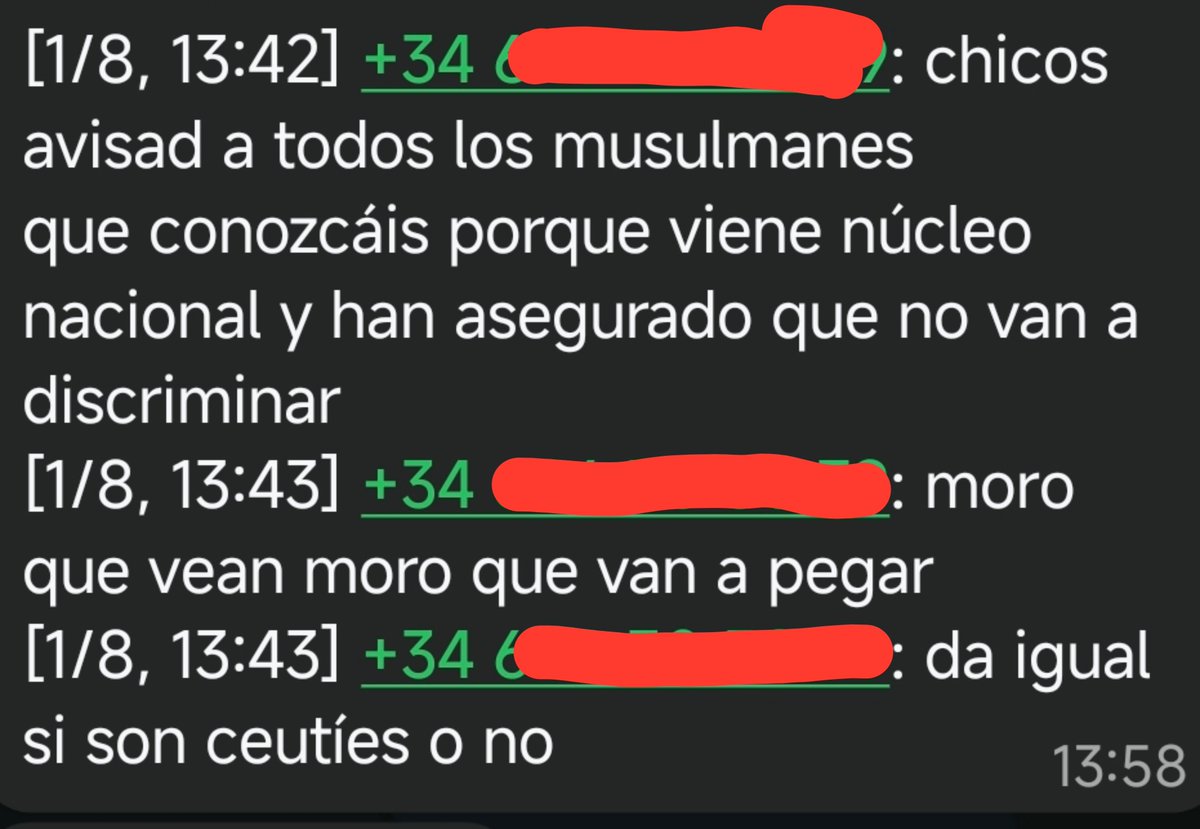 CharlieDZZG's tweet photo. @NucleoNEsp Han estado difundiendo esto para echar a la calle a los moros ceutíes y demás morralla. https://t.co/l9iSiaDBUK