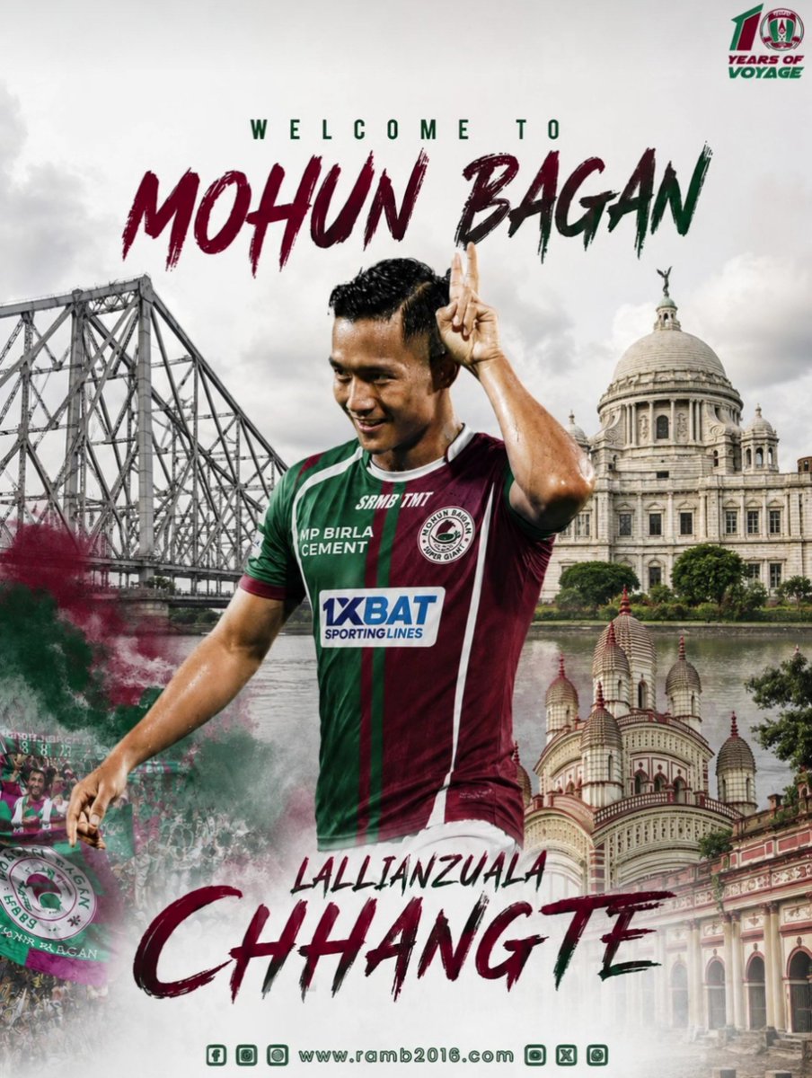 RohanDe24's tweet photo. If anyone comes close to be the face of Indian football after Sunil Chhetri, then it's none other than this man, Lallianzuala Chhangte. As a Mohun Bagan supporter, this signing is pure excitement. With Rahul Bheke, Alex Saji, and Miguel Damasceno, the kitchen is on fire. https://t.co/2Hk7MzsPtv