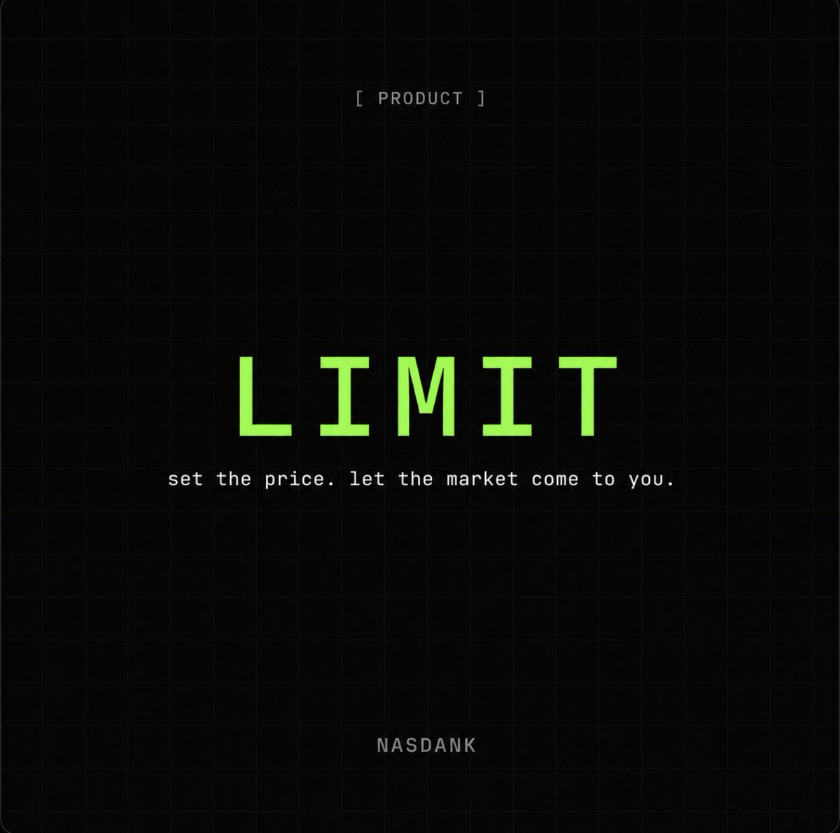 Nasdankdotfun's tweet photo. Every trade starts with a decision.

Do you accept the market’s price…

Or make the market accept yours?

✦ Set your price.

✦ Wait.

✦ Execute only when your conditions are met.

Let the market come to you. https://t.co/fL0r0V7bAX