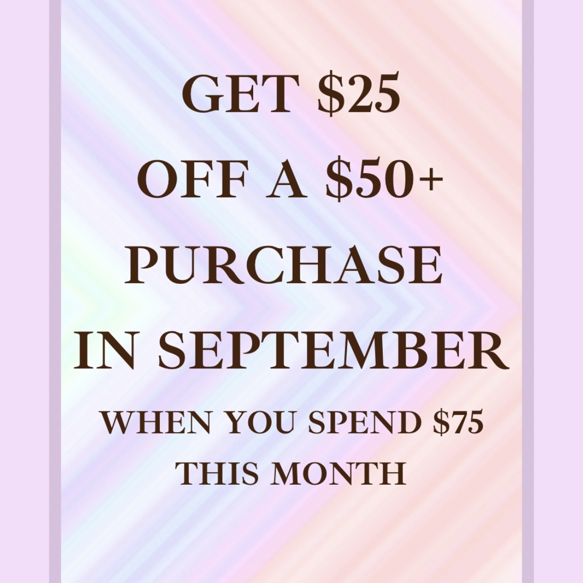 PCBrookfield's tweet photo. ✨ AUGUST PROMO ✨ 
Spend $75+ on a purchase and receive a coupon for $25 OFF a purchase of $50+!
Spend in August and save in September 😊

Thanks for shopping local! 🤗 https://t.co/XDkiueYilV