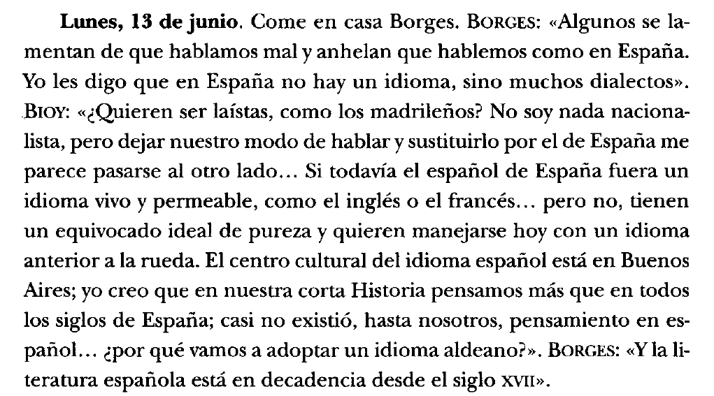 ladrondesabado's tweet photo. Borges decía estas cosas sobre los españoles pronunciando su propio idioma: https://t.co/wthpSY35BJ