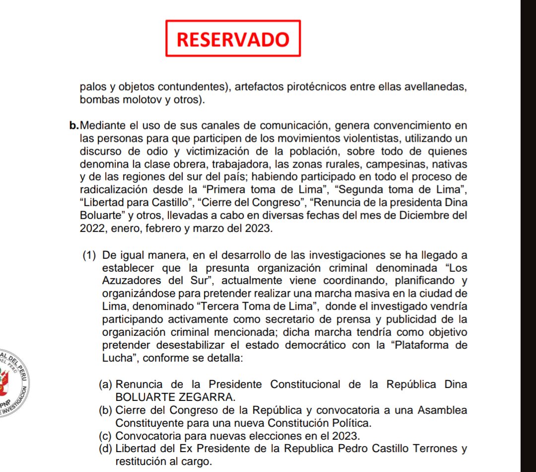 claudiacisneros's tweet photo. #ALERTA El régimen fujimorista quiere quitarle un diputado a la oposición: Pide detención y allanamiento, entre ellos, del diputado por Puno César Tito, por supuestamente haber organizado atentados en Puno. OJO con esta estrategia para ir socavando a la oposicón política. https://t.co/g2Hq8GRpeG