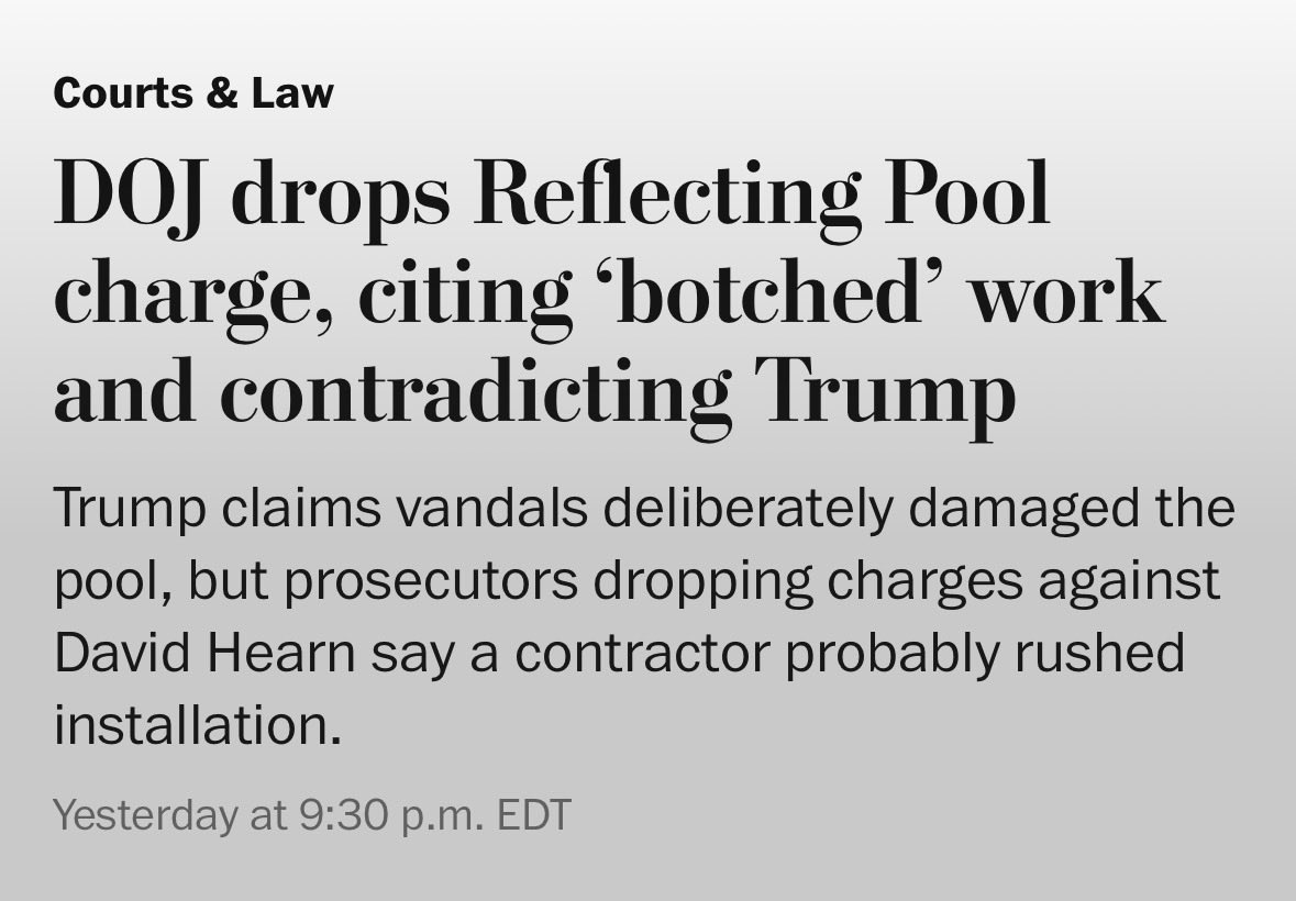 CraigMr500's tweet photo. @SecretaryBurgum The DOJ dropped the case clown https://t.co/4bm5I5pshr