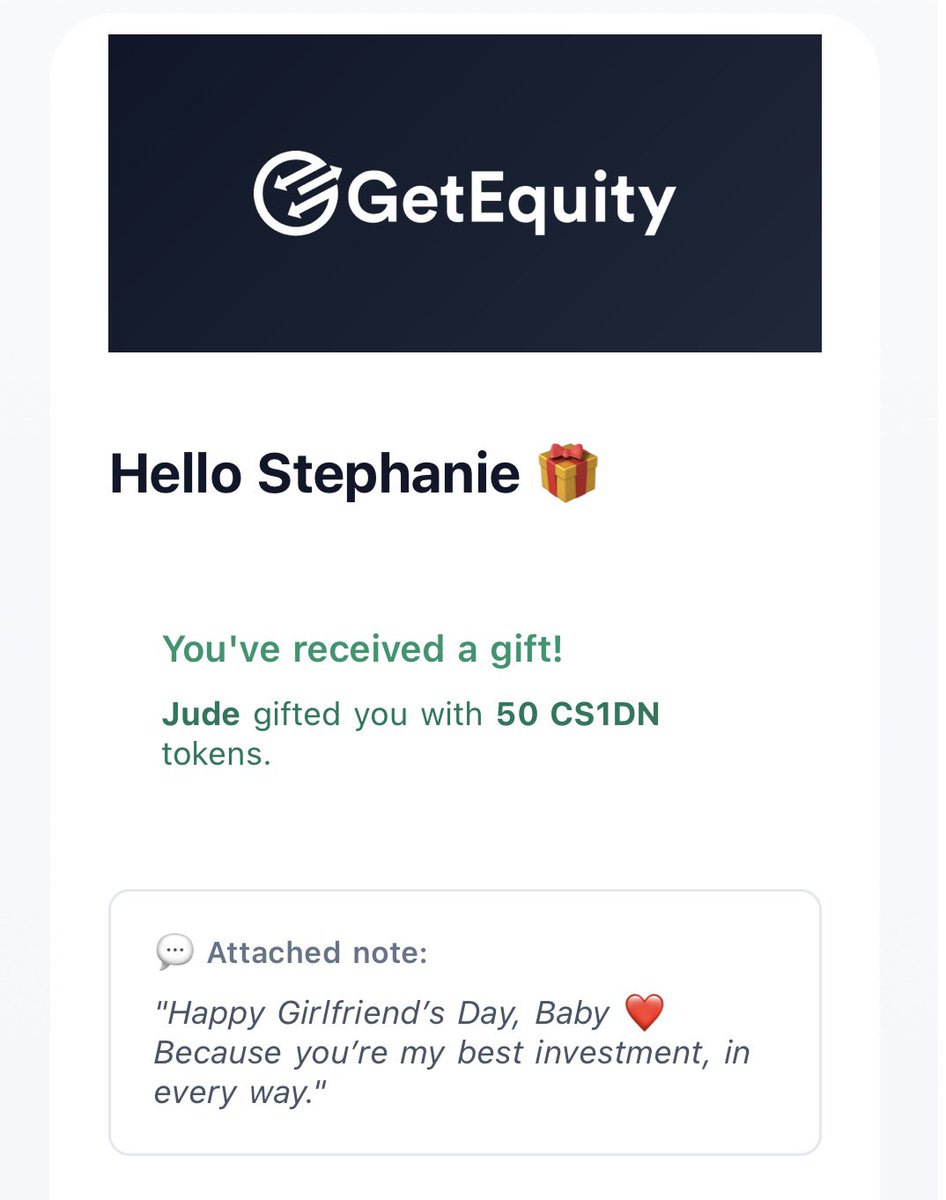 SteffieAdie's tweet photo. Not this man gifting me an investment on @getequity for Girlfriend’s Day. 😂

Happy International Girlfriend’s day to me and me only 🤭🥰 https://t.co/rrn2TEj6xn