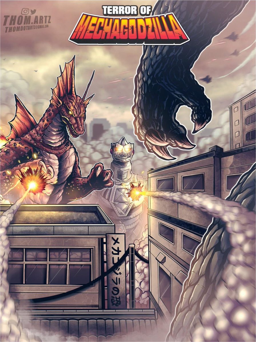 monsterasiazero's tweet photo. Summer Of Godzilla!
#TerrorOfMechagodzilla Gallery
 Art By @thomdotartz https://t.co/17qMlDsXVH