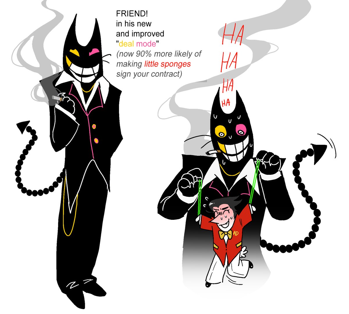 southsr110's tweet photo. guess you could call him a dealmaker
#deltarune #imagefriend #spamton https://t.co/hOBlZrD0MZ