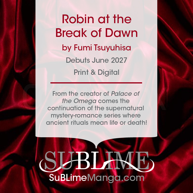 SuBLimeManga's tweet photo. NEW YAOI TITLE ANNOUNCEMENT #1

Robin at the Break of Dawn 
by Fumi Tsuyuhisa

⭐️June 2027⭐️

https://t.co/I7jvZldSh6 (👈preorder links here soon)

#yaoi #BL #BoysLove #manga #SuBLimeManga #801Day https://t.co/iPPBTqyrJr