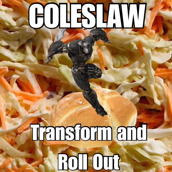DanTheVAMan's tweet photo. @pumpkinpotion Never underestimate the power of Coleslaw🤪 https://t.co/O5RcWy89NA