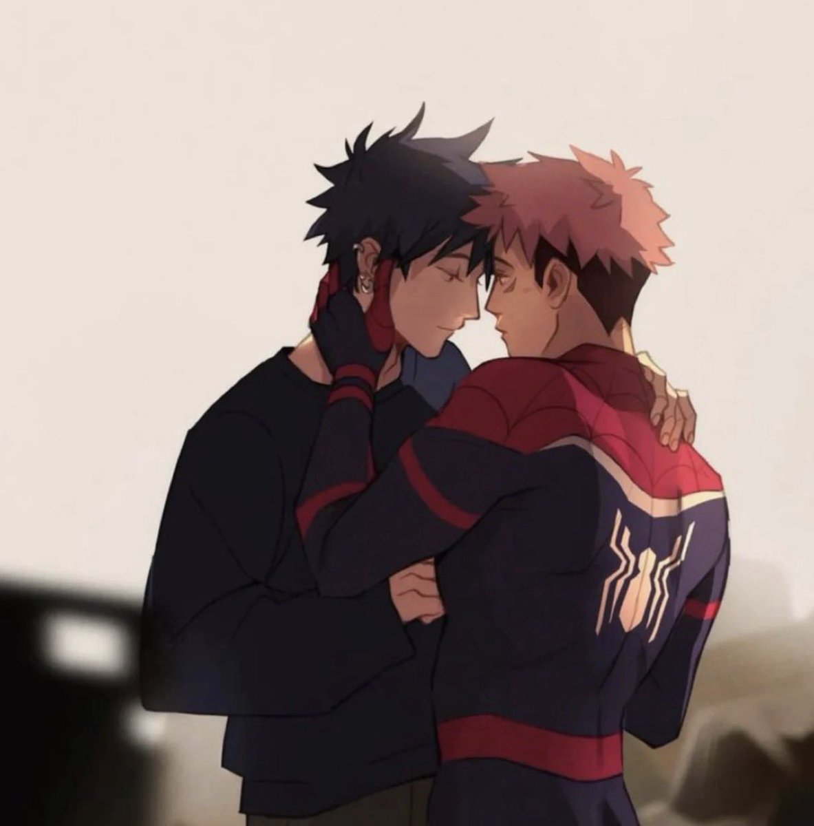 slvtforyaoii's tweet photo. #SPIDEYUUJI — a mini #itafushi #fushiita  #smau | #socmed au where yuuji is your local spiderman and due to a series of events; his identity slips out and so does his big fat crush on megumi. 🕸️ https://t.co/GgHJmf8rpA