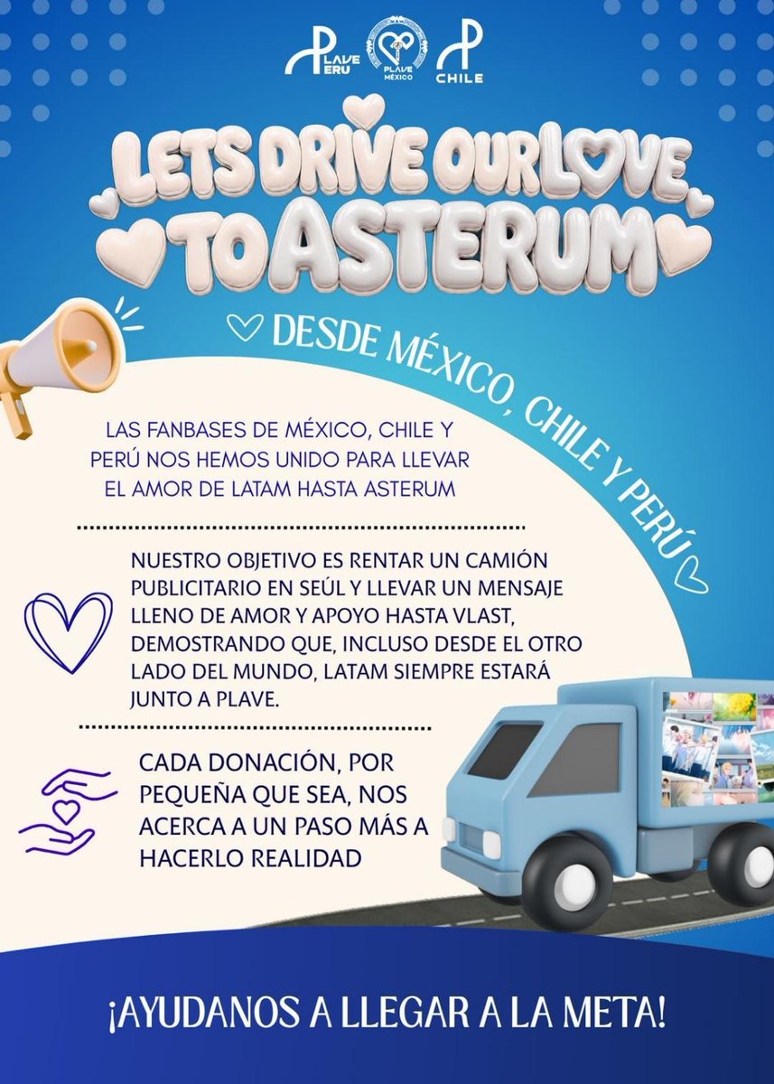 PLAVE_CHILE's tweet photo. #PLLI ¡Necesitamos tu apoyo para poder dejar un mensaje de apoyo a nuestros chicos de #PLAVE
¡Todo aporte suma!

Form: https://t.co/D6vmnrPmkp https://t.co/knbTyoYQBE
