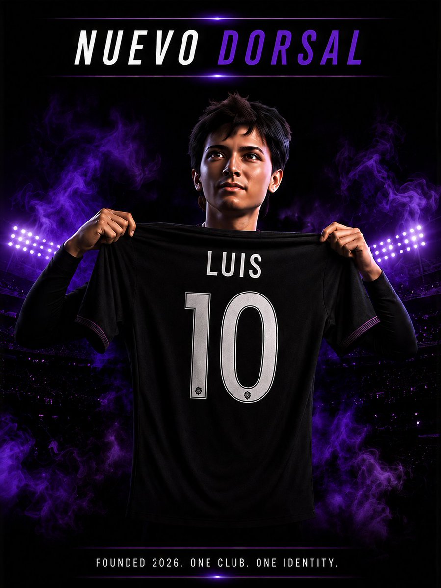 TeamMoleFC's tweet photo. 💜🤍🖤 ¡LUIS TOMA EL #10! 🖤🤍💜
El dorsal más importante de Team Mole FC ya tiene dueño. 🔟🔥
Mientras algunos todavía están decidiendo su futuro, Luis ya está listo para defender estos colores.
Aquí se juega con compromiso. ⚡
💜🤍🖤 #TeamMoleFC https://t.co/2F5xeeqx5A