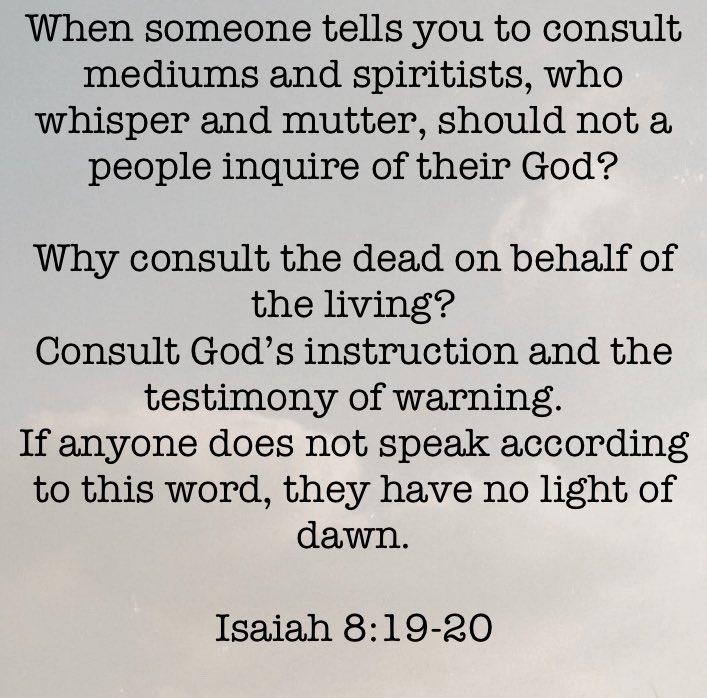 greyswanllc's tweet photo. Why do Catholics consult the dead? Where (in the Old or New Testament) does his word give permission to talk to saints instead of God? https://t.co/WrXomdEAe0