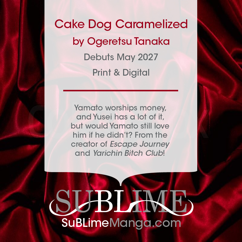 SuBLimeManga's tweet photo. NEW YAOI TITLE ANNOUNCEMENT #2

Cake Dog Caramelized 
by Ogeretsu Tanaka 

⭐️May 2027⭐️

https://t.co/PAkgEIZcfU (👈preorder links here soon)

#yaoi #BL #BoysLove #manga #SuBLimeManga #801Day https://t.co/n8L6FRTWxP