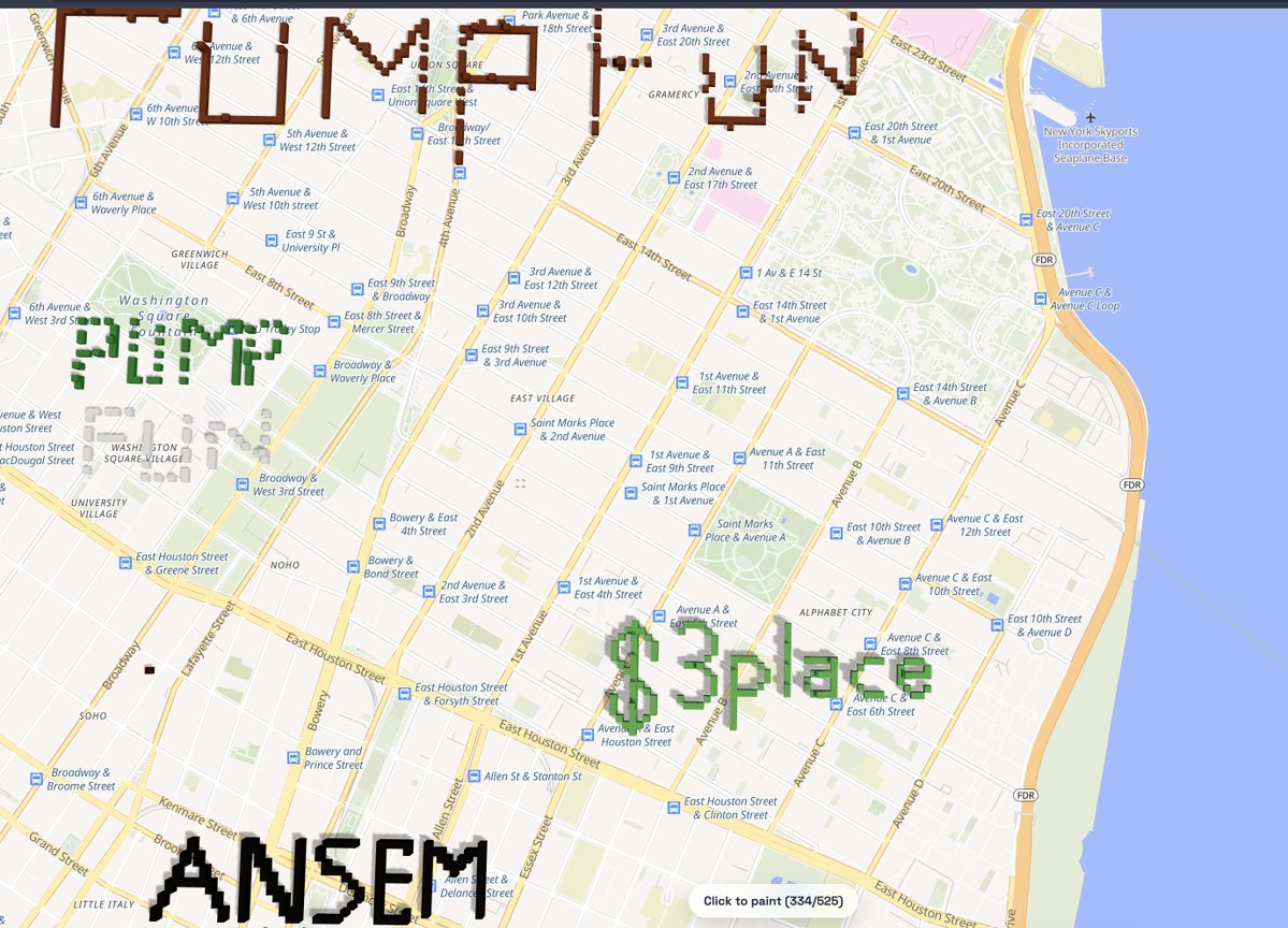 legendkrieger's tweet photo. new york already getting filled with $3place $ANSEM and @Pumpfun https://t.co/1oWA3cbkfo