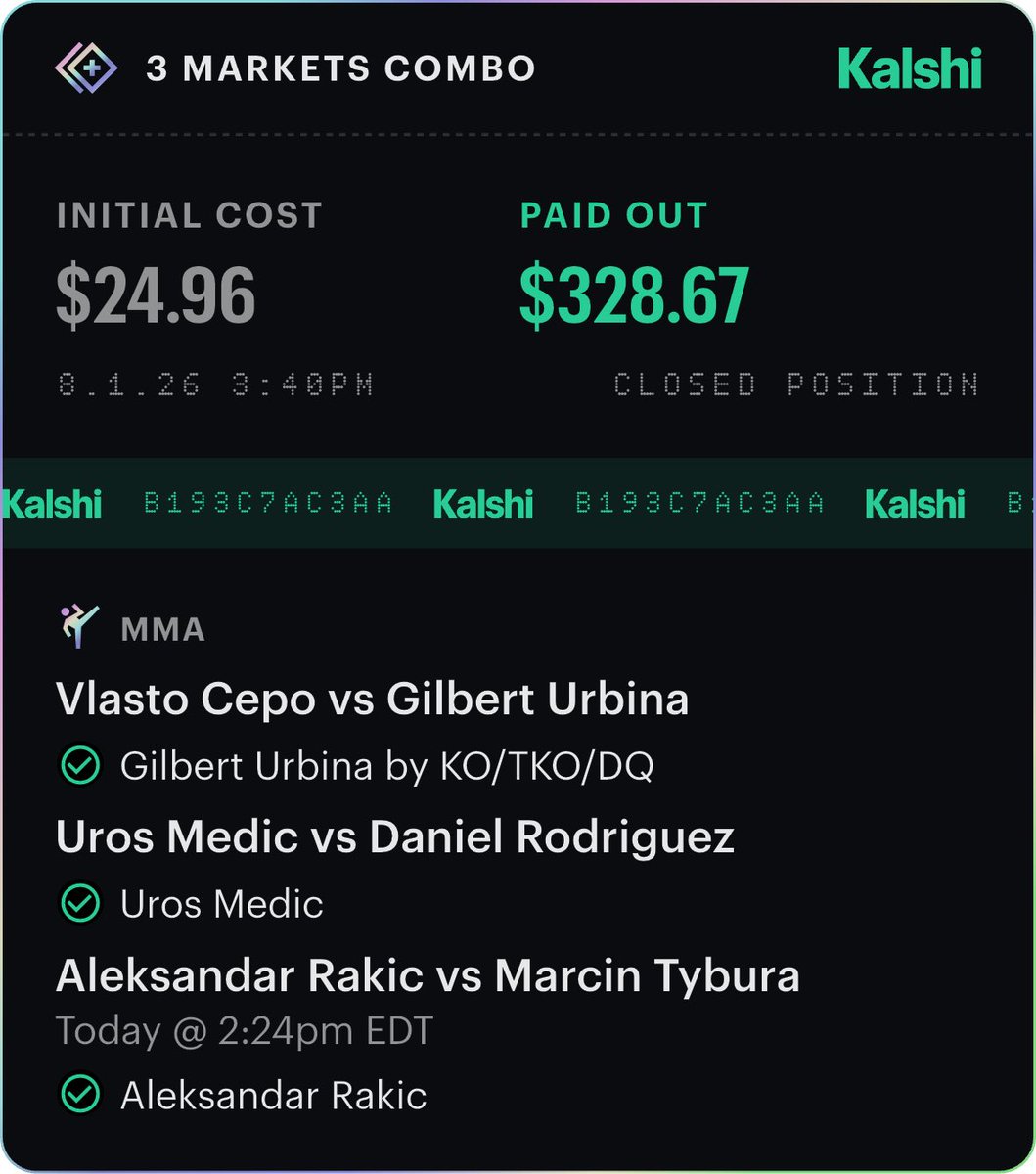 bazRonk's tweet photo. UFC Belgrade was electric

michael oliveira is an absolute rocket

anyone who put real US currency on vlasto cepo… for shame

and finally, if you fr thought a guy who spent the last 9 months in prison was going to last even a round with medic, YDKB. https://t.co/IOVZGu4rJk