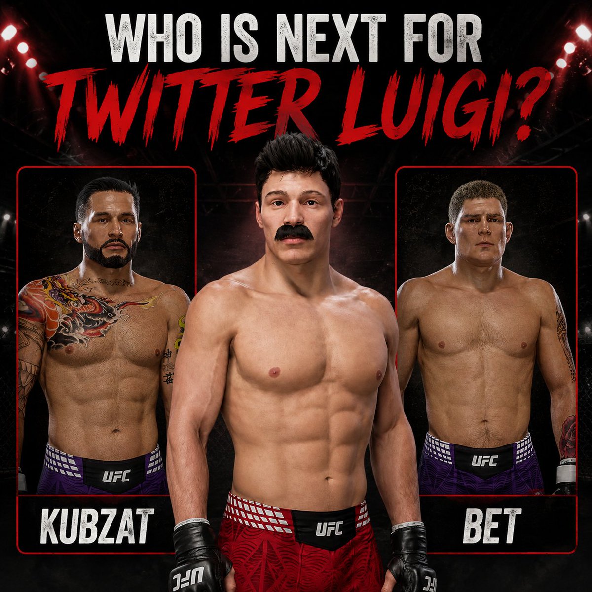 Luigi1369420's tweet photo. Who is next for Twitter Luigi? Find out Sunday night when Kubzat Padmaev Takes on Lucas Bet in OKC! 🔥#IFCOKC https://t.co/pEdl6CpaxV