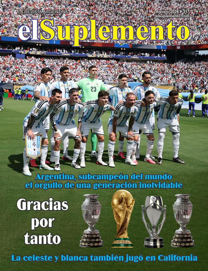 el_suplemento's tweet photo. Ya pueden leer El Suplemento # 317 de Agosto 2026
Argentina subcampeón del mundo
https://t.co/jgxtJCp2zr https://t.co/4YtbHv0oFa