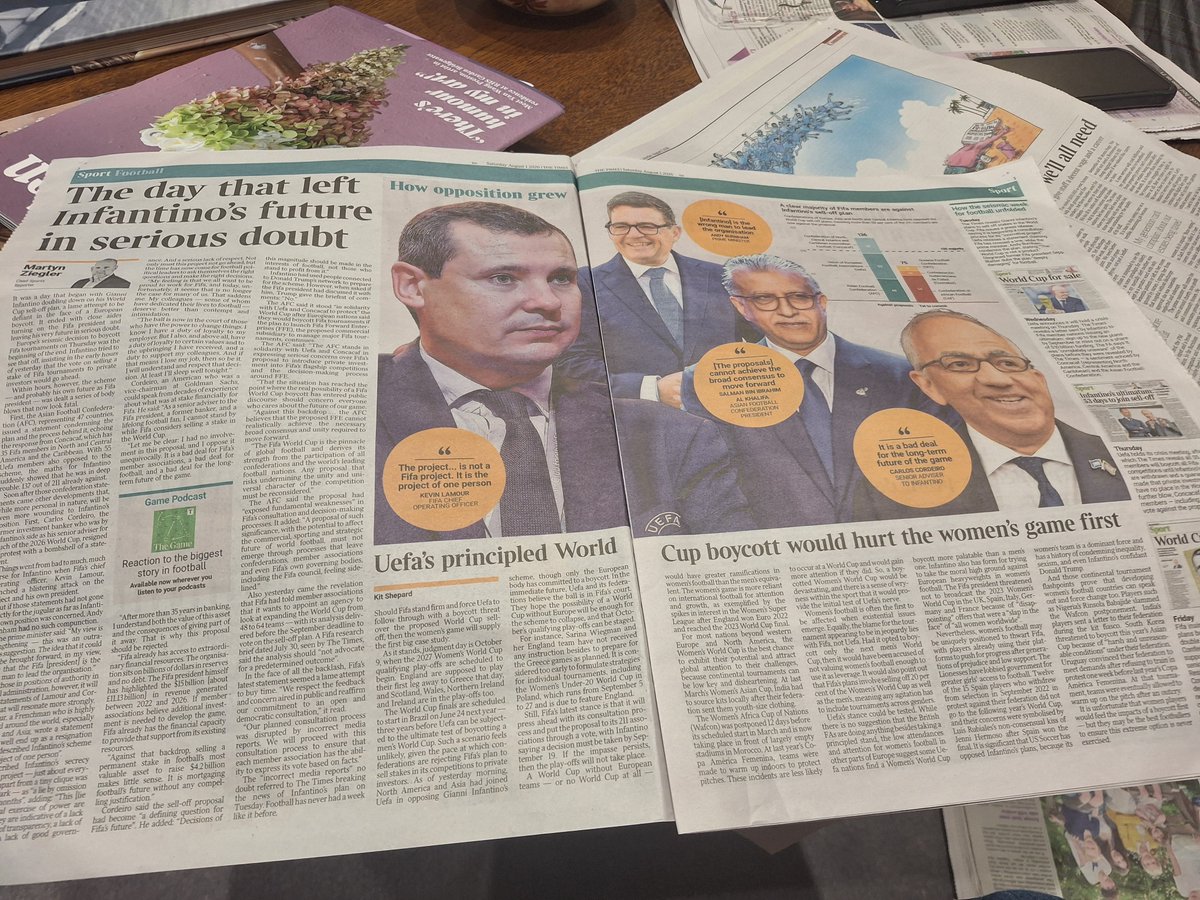 luisferpo's tweet photo. Gran artículo de @martynziegler en el @thetimes éste sábado. Litetalmente el hombre que salvó al fútbol, el periodista que publicó en primicia las oscuras inteciones de Gianni Infantino. Well done!! Great Job! https://t.co/zKJAs0IJai