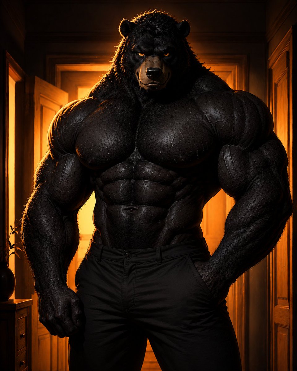 AlphaInkStudio's tweet photo. This one came out of the shadows for a reason 😈
Full gallery + more waiting on Patreon — link in bio or https://t.co/Fe6enOxIGq

#BaraArt #MuscleBear #FurryArt #AIart #DigitalArt https://t.co/ejnIm539ij