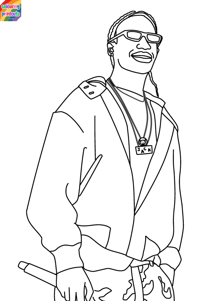 colouringprint's tweet photo. Travis Scott Coloring Pages 
Download all : https://t.co/PddjvA18yW https://t.co/RGDjQhoasf