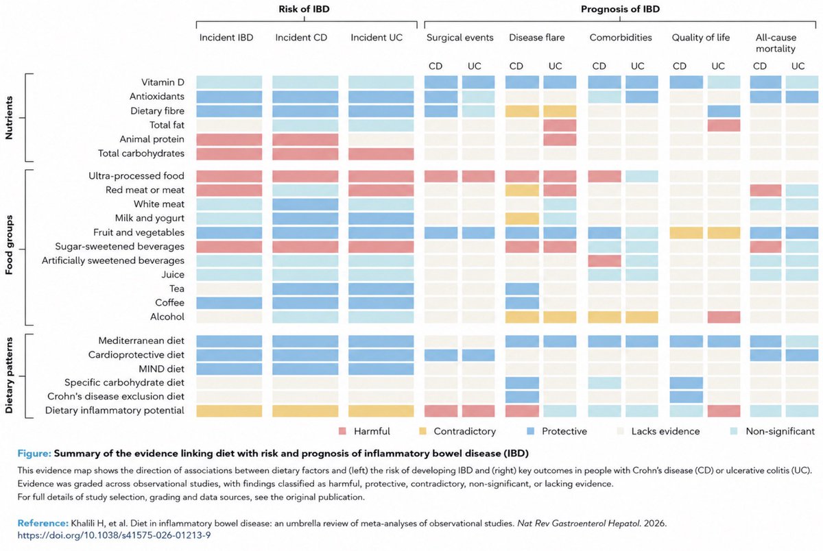 drkeithsiau's tweet photo. Association between diet and IBD 💡 https://t.co/XU4xW5OsiD