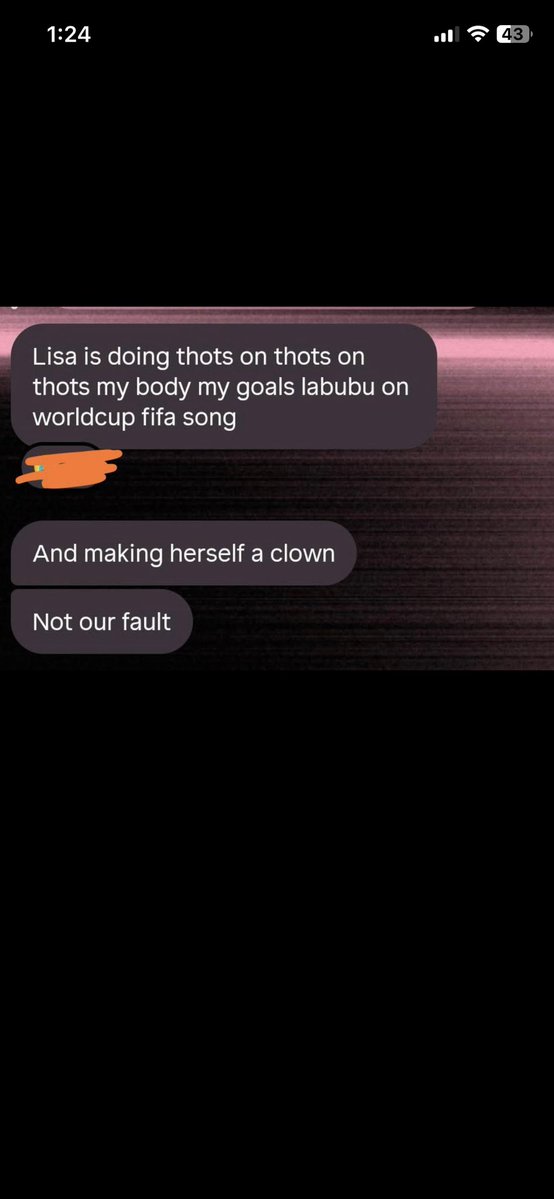 lalicestan32417's tweet photo. This is what the admin of biggest blackpink fanbase is saying about Lisa @BLACKPINKGLOBAL  and blinks have the audacity to say they don’t hate Lisa https://t.co/SRi0jDlFEE