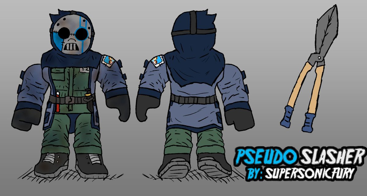 SonicFuryYT's tweet photo. Pseudo Slasher Skin Concept for #Forsaken #Forsakenfanart https://t.co/rRwmOGZYCE