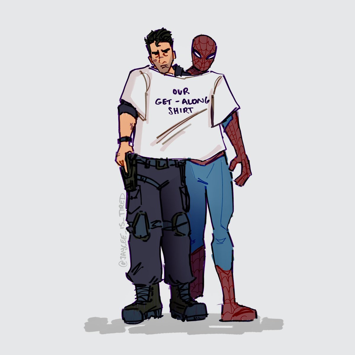 jaycee_is_tired's tweet photo. mj made them wear it

#spiderman #brandnewday https://t.co/zzolCHA2ZO