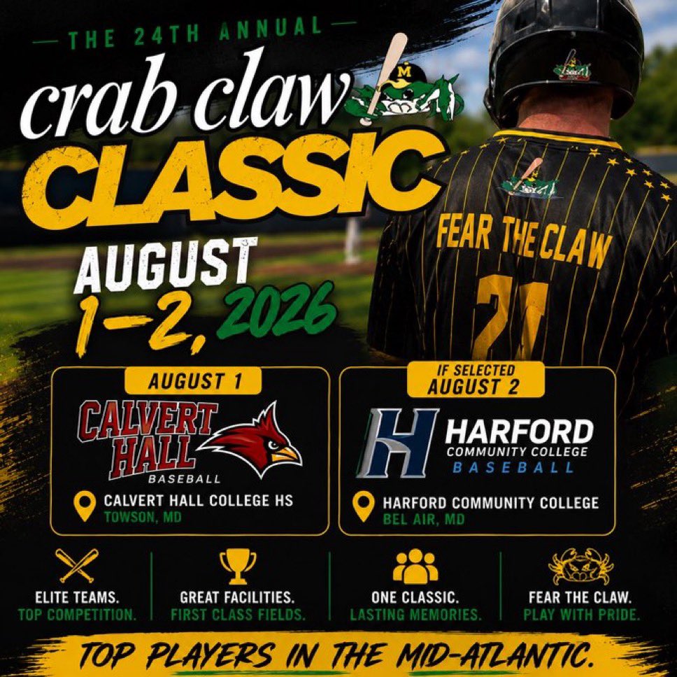 BJShivers10's tweet photo. Blessed to be selected by the @ClawClassic Committee to play in the 2026 Crab Claw Classic on 8/2 @ 1PM based on my metrics today. I will play for the All Mid-Atlantic team. The game will be streamed on https://t.co/BmAvqKlItE. Thanks to my @HHornetBaseball Coach Frank for the nomination. Thanks to my hitting Coach Kim @ekbaseball571 for his work with me. Thanks to Coach Holcomb for having this event every year. Excited to compete! #TrusttheProcess2028⚾️#BaseballRecruit2028 #Uncommitted2028 #UncommittedVirginia2028
@Bradley_Eagles
@UncommittedBBs @BUncommitted
@UncommittedStud @UncommittedUSA @NOVAHSBB @VarsityVirgini1 @bbconnection_RP @sidelinepreps @CoachPacella