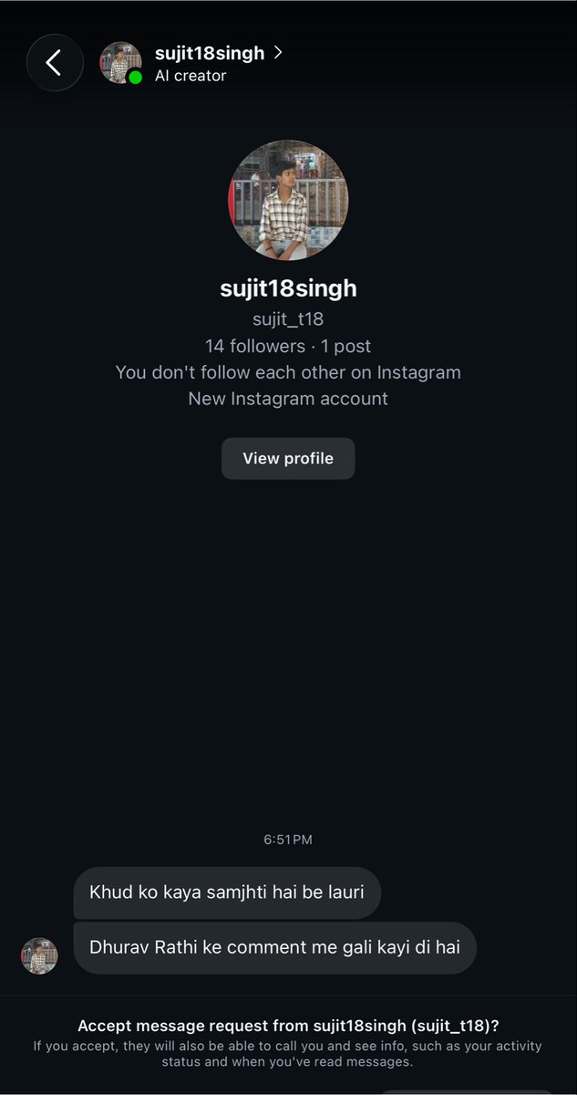 UnSubtleDesi's tweet photo. Some of Dhruv Rathee fans moments after he posted a video mentioning me. 

Sit down, Vir. Your friends are the vilest of them all https://t.co/6rZNgu6EJY
