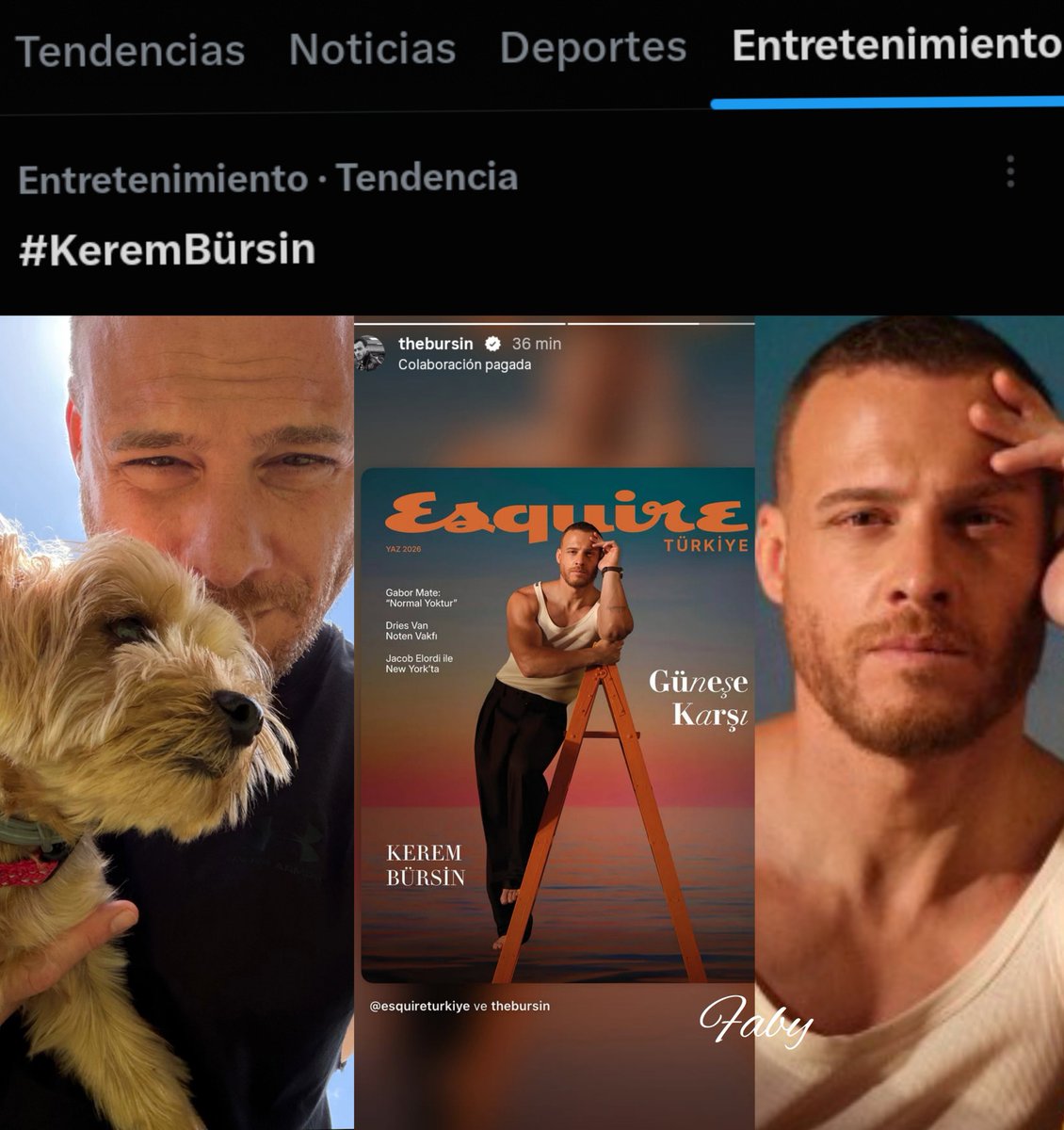 Elizabe87064553's tweet photo. Buen final de sábado ❤️🎶👏
#KeremBürsin   tendencia en Argentina 🇦🇷 https://t.co/ZZzFHpshDa