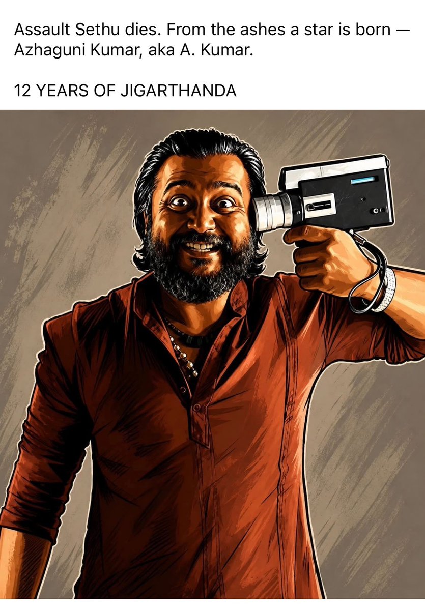 naren_kuman's tweet photo. 12 YEARS OF JIGARTHANDA
@karthiksubbaraj @actorsimha
#12yearsofJIGARTHANDA https://t.co/HuObXyd9jN