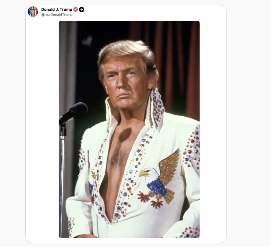 herotimeszero's tweet photo. To Trump, the presidency is one big ego-stroking, money-grabbing, nonsense-posting joke.

He doesn't give a F about the economy.
He doesn't give a F about wars.
And he sure AF doesn't give a F about you.

And MAGA, if you think you're in on the joke, nope... you are the joke. https://t.co/J9P1hAZAb6
