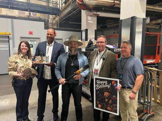 MCCoyCountyExec's tweet photo. Got to do something a little different before the show at MVP Arena last night. We surprised Zac Brown with a birthday cake and a small gift from Albany County before he took the stage.

Happy Birthday, Zac, and thanks for spending part of your special day here with us. Hope you had a great show and enjoyed the celebration. Safe travels!