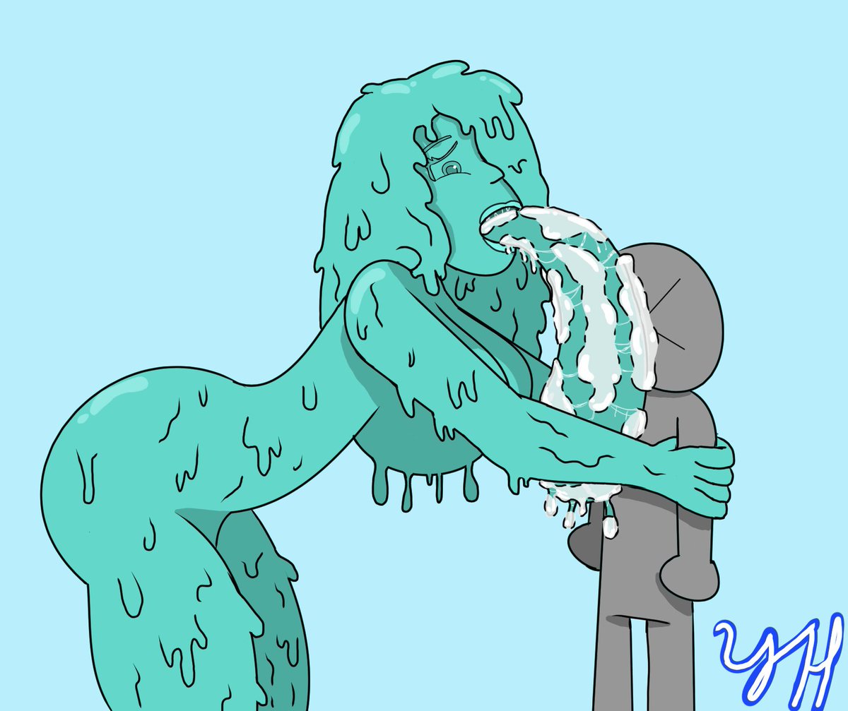 RAM3NX_'s tweet photo. [OC] Stephany the SlimeMilf loves to licks faces 

#slimegirl #oc #originalcharacter #nsfw #nsfwart #slimemilf #digitalart #longtongue #facelicking #saliva https://t.co/QLzOaWzrJV