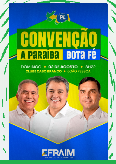 oblogdepianco's tweet photo. PL e partidos aliados homologará a candidatura do senador Efraim Filho ao Governo da Paraíba neste domingo (2), com a presença de Flávio Bolsonaro (pré-candidato à Presidência)...

https://t.co/Gk2VmaknY2 https://t.co/dAEZHMgmOE