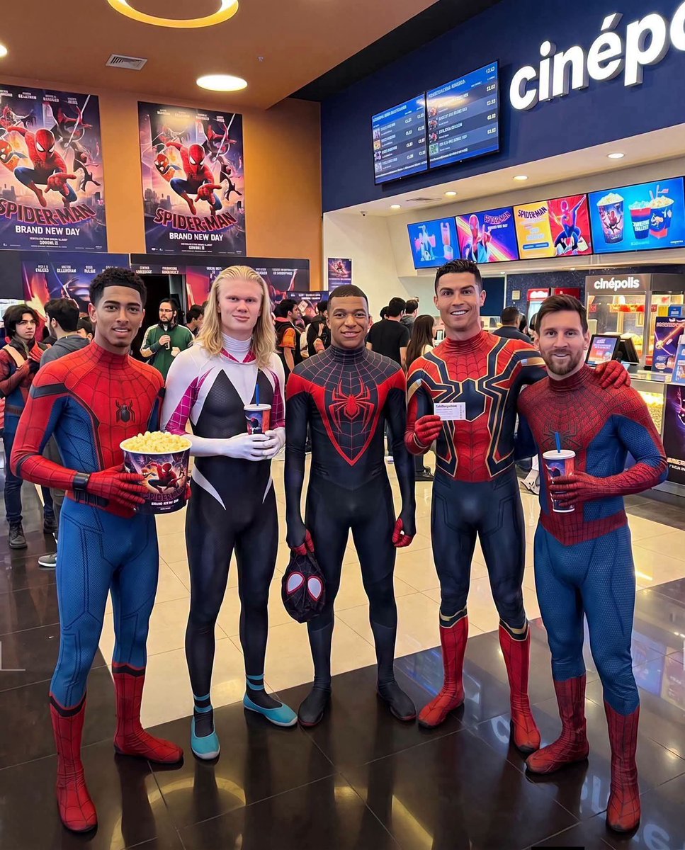 rockywrestling's tweet photo. Los cabros se fueron a ver @SpiderManMovie https://t.co/kpASd1WbOG