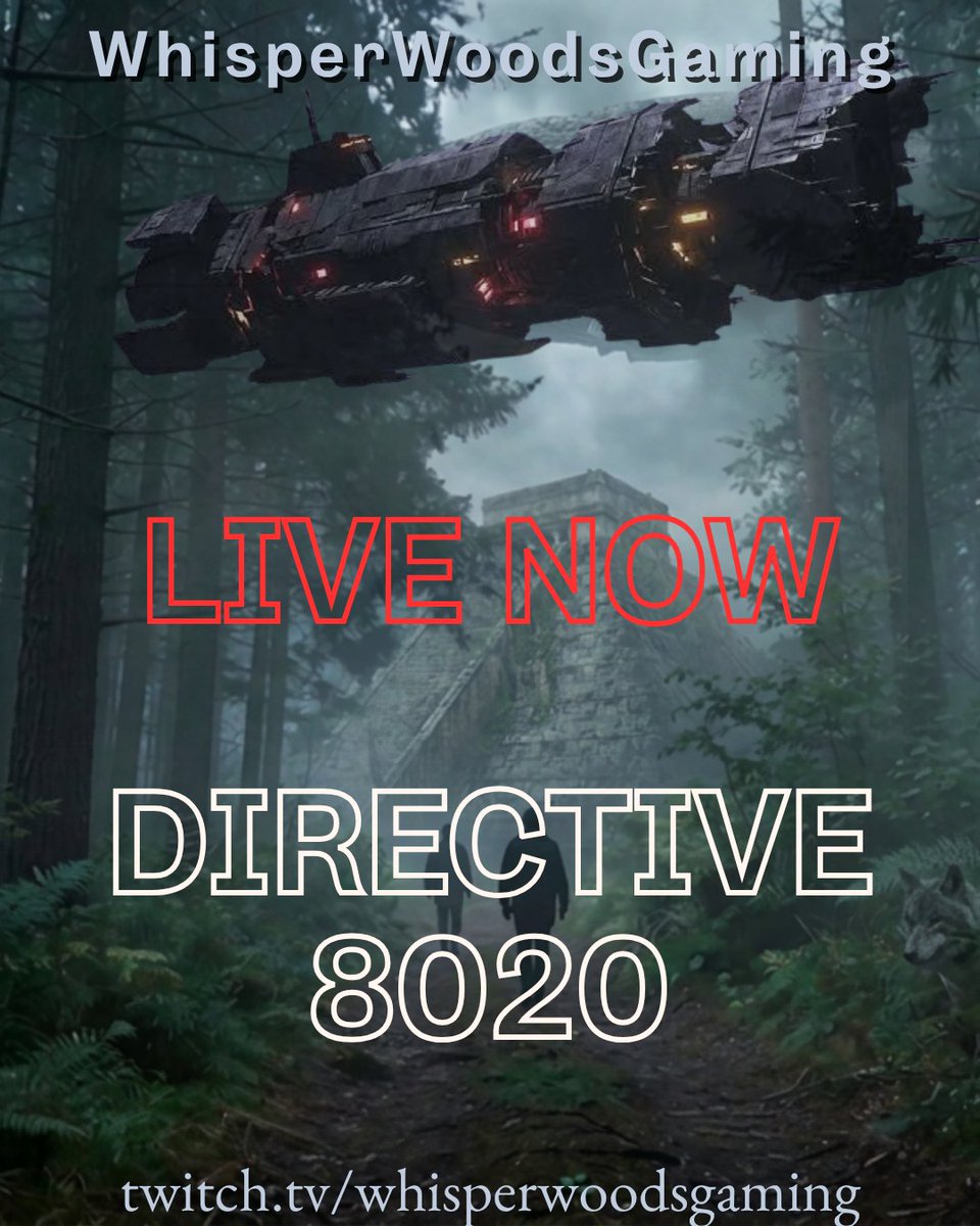 WhisperWoodsGam's tweet photo. No clue what I am getting myself into, but finally getting the chance to start Directive 8020! Come join the chaos live now at https://t.co/ft0p7u0XS1 Letting chat decide all the decisions on my FPT! #Directive8020 #twitch #livestreamer #Firstplaythroughs #whisperwoodsgaming https://t.co/r3bCdFeuiR