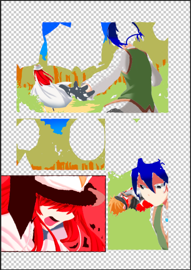 FSkull20's tweet photo. Y este es el proceso final, siempre me dicen que ponga el fondo blanco porque los cuadritos esta feo, solo esta vez lo hice para que notara ciertas sombras.

Siempre me causa gracia que al colorear al protagonista se vea como hecho con 3 pesos pero las waifus es casi un calco https://t.co/yUoAp65ddG
