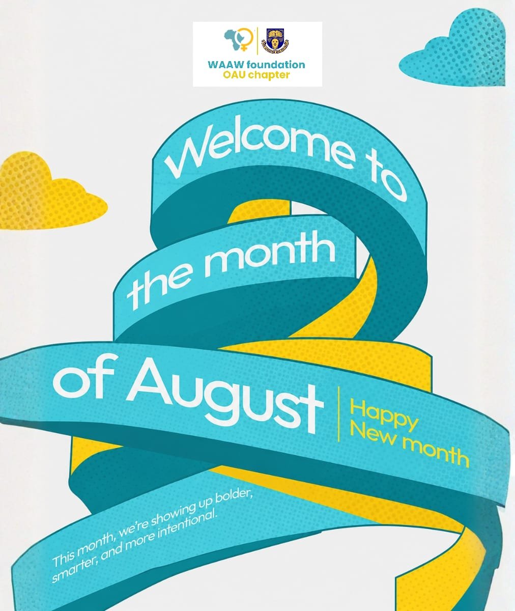 waawoauchapter's tweet photo. Hello, August! 💙💛

This month, we're showing up bolder, smarter, and more intentional as we continue to empower women in STEM and create lasting impact.

Happy New Month from WAAW Foundation OAU Chapter! 🌟

#HelloAugust #WAAWOAU #WomenInSTEM #HappyNewMonth https://t.co/g1nJBerzXt