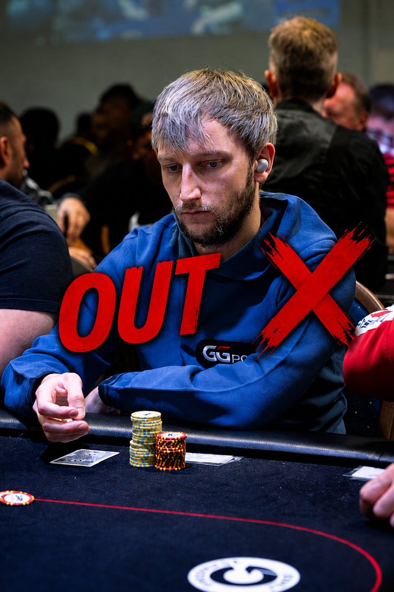 GGPoker's tweet photo. One OUT, and a shake up at the top!

Oliver James Hutchins bows out, and Tom Knight now has a slight lead over Karl McDonald.

It's getting nervy! https://t.co/eP8SuorShE