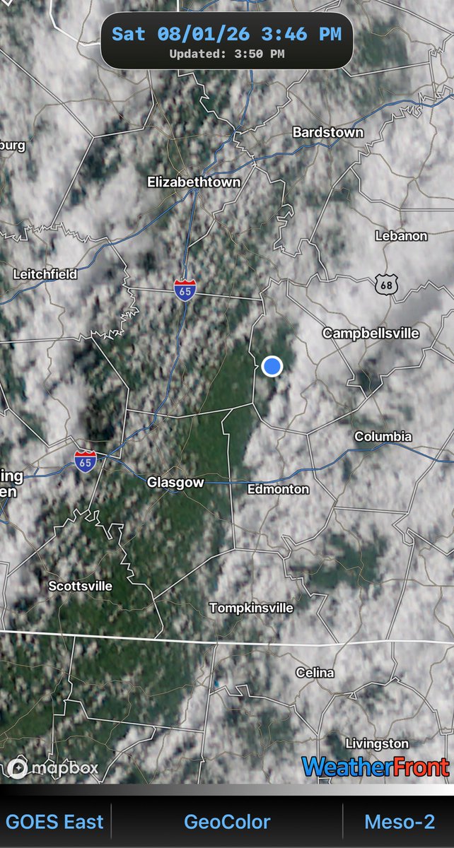 ChadMardis's tweet photo. @Kentucky_WX Clearing out a little here at my location. https://t.co/KsJg1YwUzr