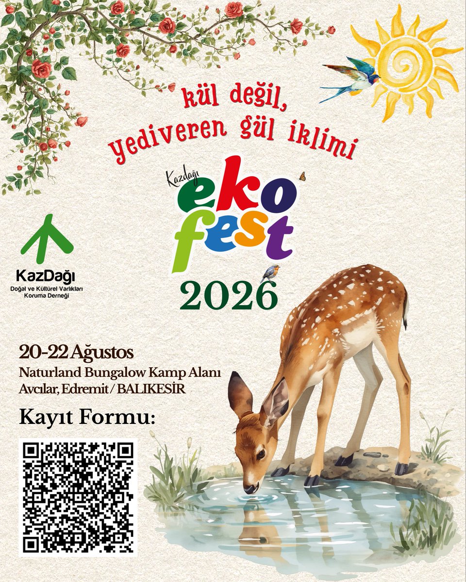 ekofest1's tweet photo. Yanına alacakların tamam. Şimdi bi de burdan dönerken götüreceklerini düşün. 🥰

Yeni dostluklar, yeni şarkılar, yeni bakış açıları, yeni anılar...
Bol bol umut ve ferahlık doldurmak için çantanda yer bırakmayı unutmaaa! :)😇🍀🫶🏼
 
#KazdağıEkofest2026 ‘da buluşmak üzere! https://t.co/Z0PsrDYwXn