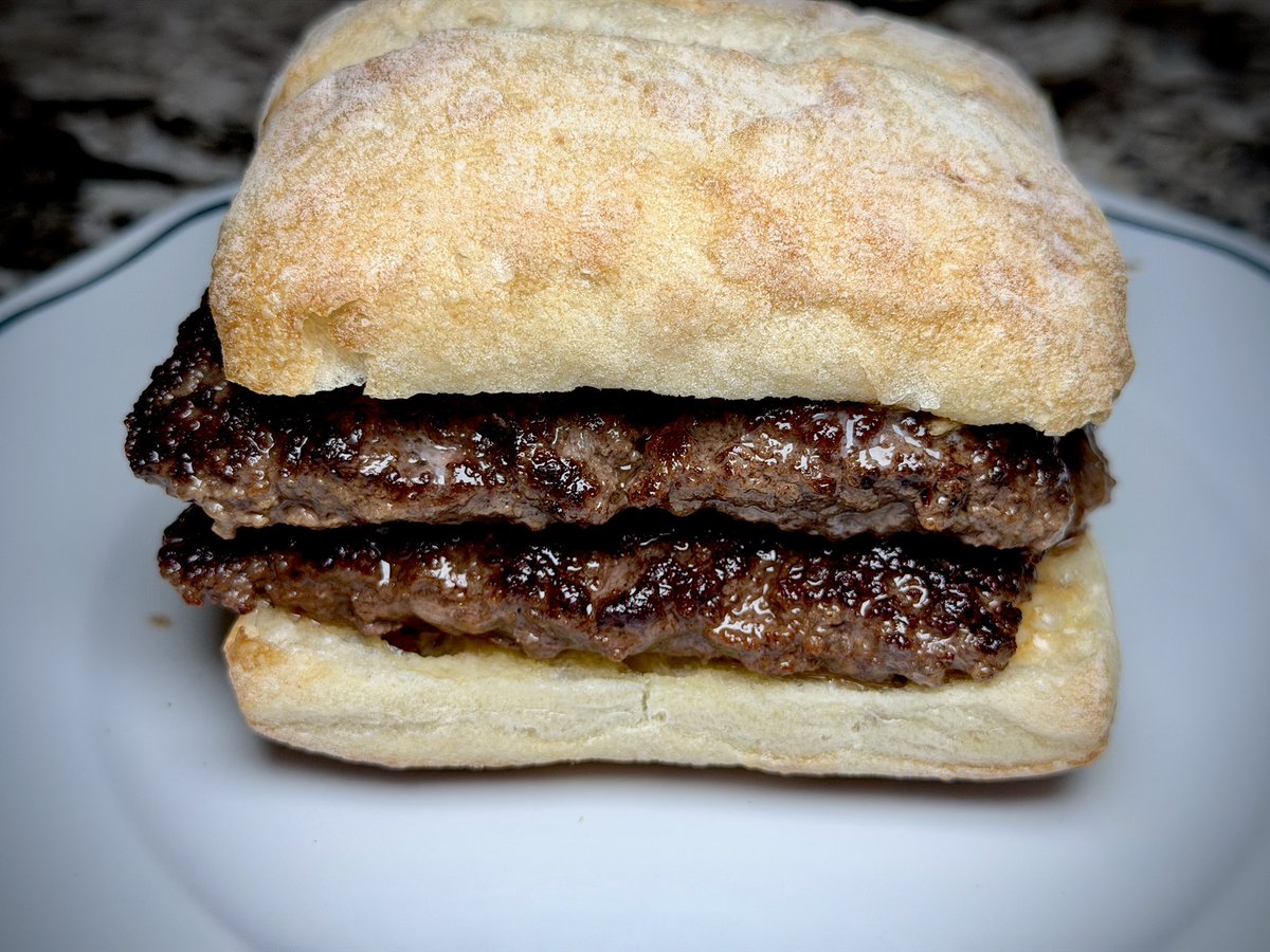jwalkermobile's tweet photo. The Hound: Dad can I get a Dave’s Double, plain, no cheese, from UberEats?

Me: No, but I can make a quick Snake River Farms Wagyu Double.

The Hound: Oh that does sound better…

This is a little different that the Ground Chuck on Wonder bread I grew up on. https://t.co/XIdVGHbZXk