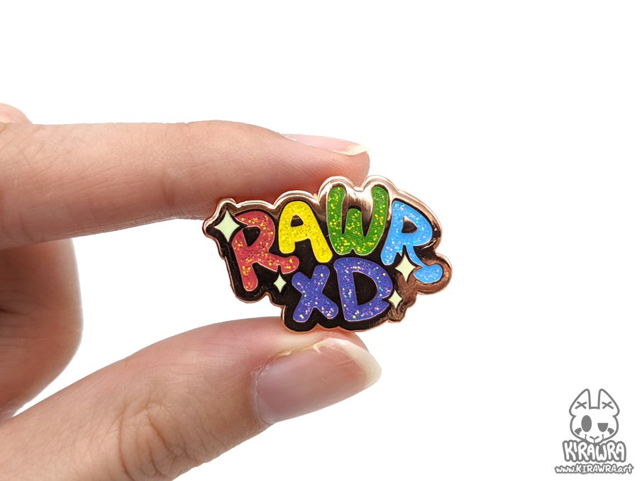KiRAWRart's tweet photo. Oh dear, my stock of RAWR xD pins is dangerously low! Grab them in my shop while you can!
#enamelpins #pinmaker #rawrxd https://t.co/9MghupcC7t