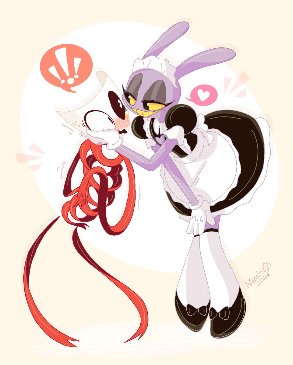 ArianaBee05's tweet photo. "Don't act like you don't like it Sweetcheeks"~π
This scene completely cracked me up was never expecting that to happenπ Plus I've been wanting to draw maid Jaxπ°β¨
#theamazingdigitalcircus #tadcep9 #tadcjax #tadcgangle #TADC https://t.co/RcOfLW3nqo
