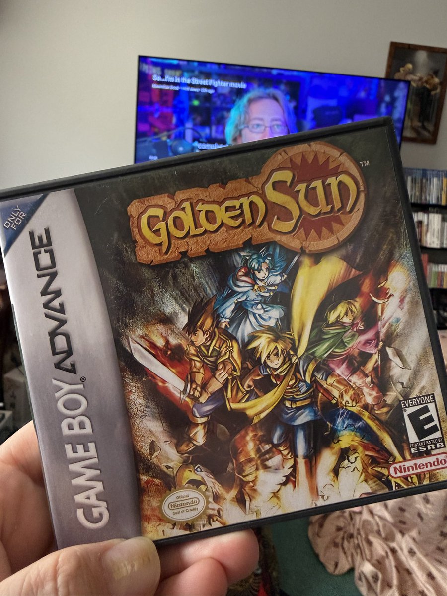 ItsTopher9000's tweet photo. Happy 25th anniversary to Golden Sun! One of the first two games I bought when I got my GBA. I absolutely love this little JRPG!

#goldensun #gameboy #nintendo #jrpg #retrogaming https://t.co/WnGqSIiwu3